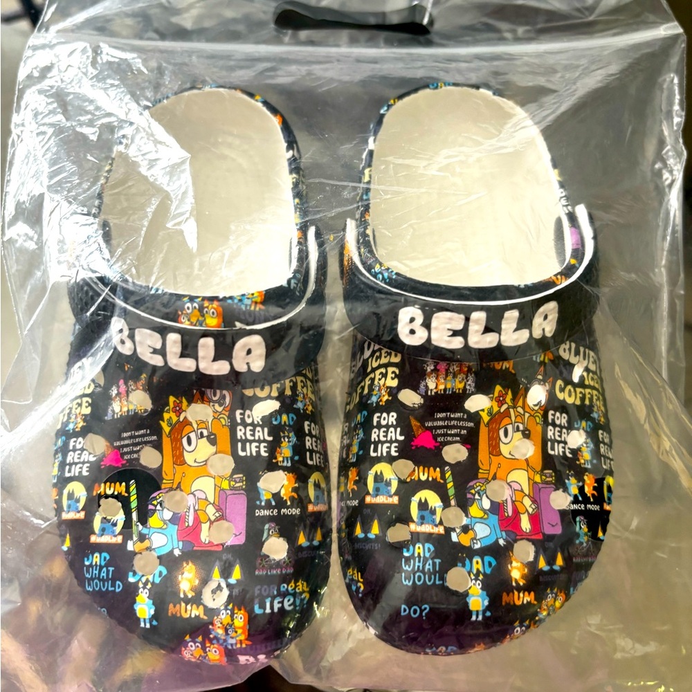 New Little Girl Personalized Crocs size 8t "Bella"